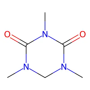 1,3,5-trimethyl-1,3,5-triazinane-2,4-dione structure