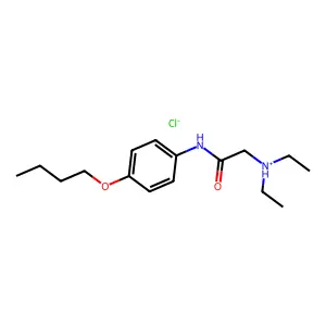 ACETANILIDE, 4'-BUTOXY-2-(DIETHYLAMINO)-, HYDROCHLORIDE structure