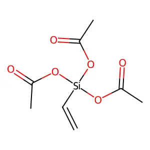 Vinyltriacetoxysilane structure