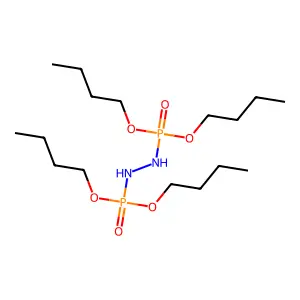 1,2-bis(dibutoxyphosphoryl)hydrazine structure