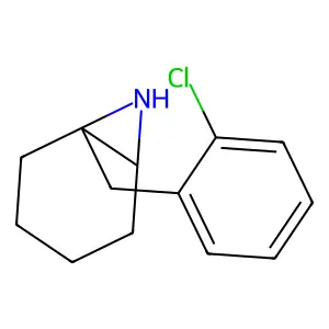 1-[(2-chlorophenyl)methyl]-7-azabicyclo[4.1.0]heptane structure