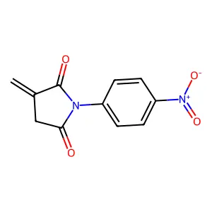 Succinimide, 2-methylene-N-(m-nitrophenyl)- structure