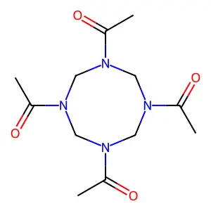 1-(3,5,7-triacetyl-1,3,5,7-tetrazocan-1-yl)ethanone structure