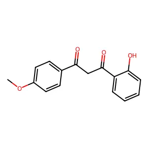 1-(2-hydroxyphenyl)-3-(4-methoxyphenyl)propane-1,3-dione structure