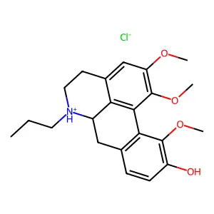 6-Propyl-1,2,10-trimethoxy-6a-alpha-noraporphin-9-ol hydrochloride structure