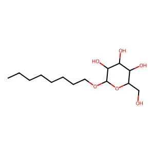 (2R,3S,4S,5R)-2-(hydroxymethyl)-6-octoxyoxane-3,4,5-triol structure