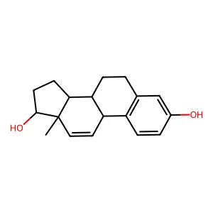 (8S,9S,13S,14S,17R)-13-methyl-6,7,8,9,14,15,16,17-octahydrocyclopenta[a]phenanthrene-3,17-diol structure