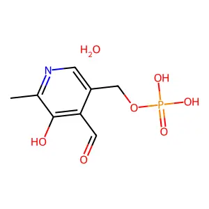 Pyridoxal 5'-phosphate monohydrate structure