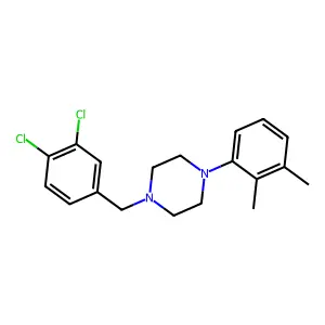 1-[(3,4-dichlorophenyl)methyl]-4-(2,3-dimethylphenyl)piperazine structure