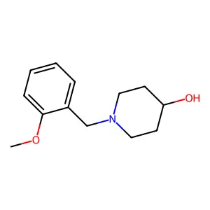 1-[(2-methoxyphenyl)methyl]piperidin-4-ol structure