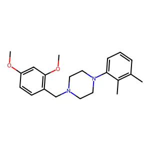 1-(2,4-dimethoxybenzyl)-4-(2,3-dimethylphenyl)piperazine structure
