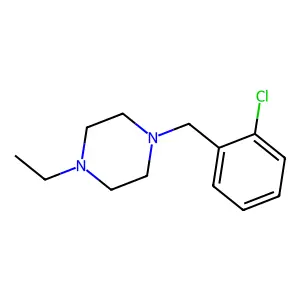 1-(2-chlorobenzyl)-4-ethylpiperazine structure