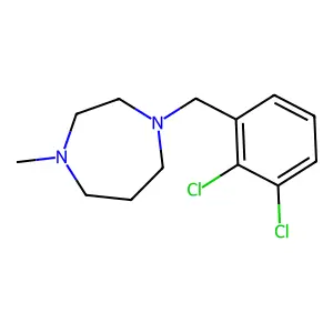 1-(2,3-dichlorobenzyl)-4-methyl-1,4-diazepane structure