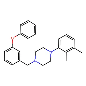 1-(2,3-dimethylphenyl)-4-(3-phenoxybenzyl)piperazine structure