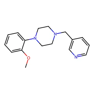 1-(2-methoxyphenyl)-4-[(pyridin-3-yl)methyl]piperazine structure
