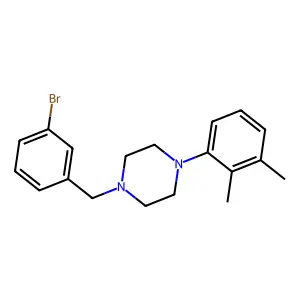 1-(3-bromobenzyl)-4-(2,3-dimethylphenyl)piperazine structure
