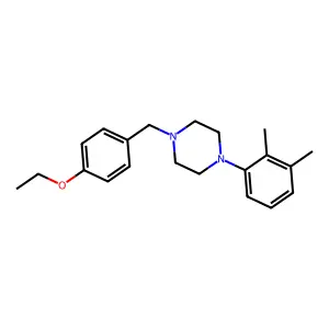 1-(2,3-dimethylphenyl)-4-(4-ethoxybenzyl)piperazine structure