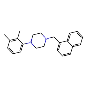 1-(2,3-dimethylphenyl)-4-(naphthalen-1-ylmethyl)piperazine structure