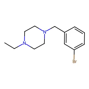 1-(3-bromobenzyl)-4-ethylpiperazine structure
