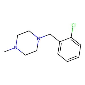 1-(2-chlorobenzyl)-4-methylpiperazine structure
