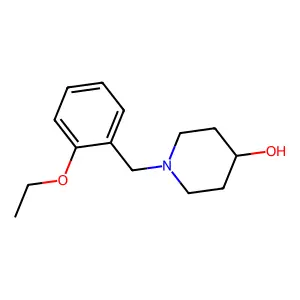 1-[(2-ethoxyphenyl)methyl]piperidin-4-ol structure