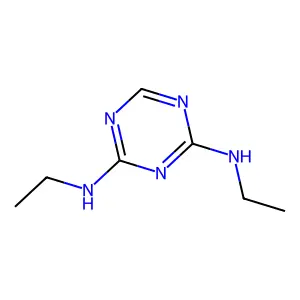 s-Triazine, 2,4-bis(ethylamino)- structure