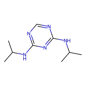 1,3,5-Triazine-2,4-diamine, N,N'-bis(1-methylethyl)- structure