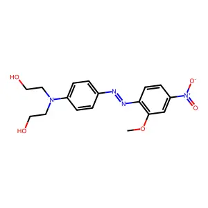 2-[N-(2-hydroxyethyl)-4-[(2-methoxy-4-nitrophenyl)diazenyl]anilino]ethanol structure