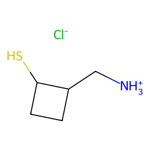 [(1S,2R)-2-sulfanylcyclobutyl]methylazanium chloride structure
