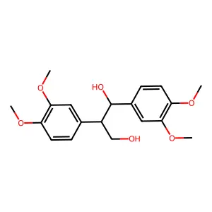 1,2-Bis(3,4-dimethoxyphenyl)propane-1,3-diol structure