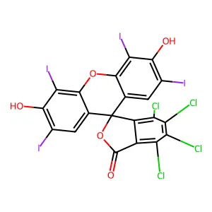 Rose Bengal lactone structure