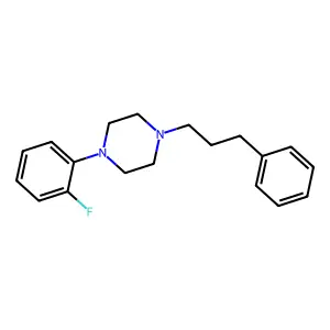 1-(2-fluorophenyl)-4-(3-phenylpropyl)piperazine structure