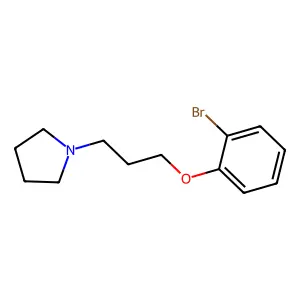 1-(3-(2-bromophenoxy)propyl)pyrrolidine structure