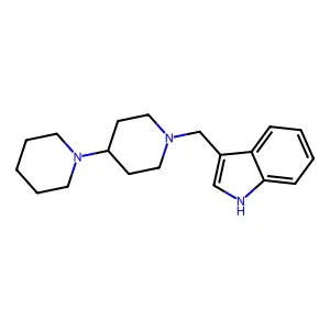 1'-(1H-indol-3-ylmethyl)-1,4'-bipiperidine structure