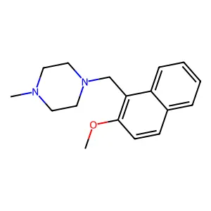 1-[(2-methoxynaphthalen-1-yl)methyl]-4-methylpiperazine structure