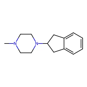 1-(2,3-dihydro-1H-inden-2-yl)-4-methylpiperazine structure