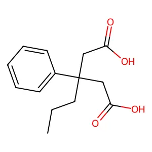 3-Phenyl-3-propylglutaric acid structure