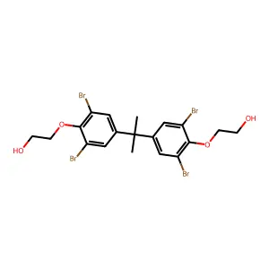 Compound C19H20Br4O4 structure