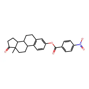Estrone, p-nitrobenzoate structure