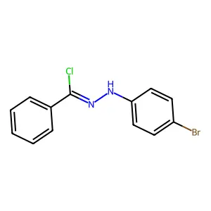N-(4-bromophenyl)benzenecarbohydrazonoyl chloride structure