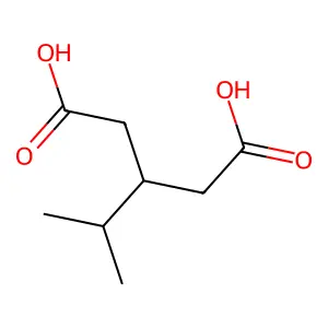 3-Isopropylglutaric acid structure