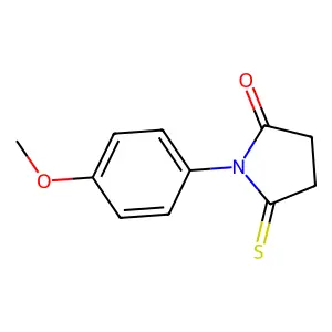 Succinimide, N-(p-methoxyphenyl)-2-thio- structure