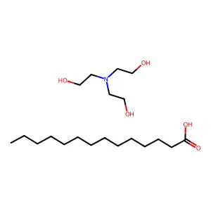 Triethanolamine myristate structure