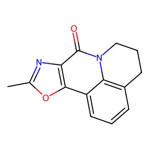 12-methyl-11-oxa-1,13-diazatetracyclo[7.6.1.05,16.010,14]hexadeca-5(16),6,8,10(14),12-pentaen-15-one structure