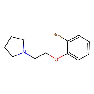 1-[2-(2-bromophenoxy)ethyl]pyrrolidine structure