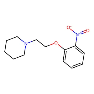 1-[2-(2-nitrophenoxy)ethyl]piperidine structure