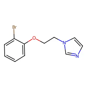 1-[2-(2-bromophenoxy)ethyl]imidazole structure