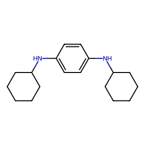 1-N,4-N-dicyclohexylbenzene-1,4-diamine structure