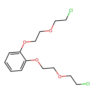 1,2-bis[2-(2-chloroethoxy)ethoxy]benzene structure