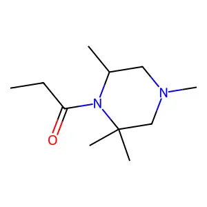 1-(2,2,4,6-tetramethylpiperazin-1-yl)propan-1-one structure